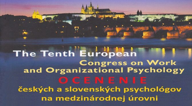 OCENENIE českých a slovenských psychológov práce na európskom fóre