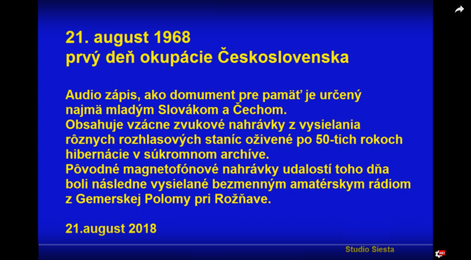 21. august 1968 prvý deň okupácie